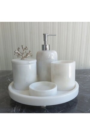 مجموعة حمام من المرمار الأبيض - Saritaş