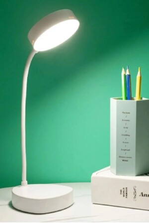 Şarjlı 20 Led Çalışma Okuma Işığı Kademeli Masa Lambası Ayarlanabilir Renk Tonu Parlaklık - 1