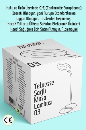 Şarjlı Masa Lambası Dokunmatik 3 Renk 24 Led Telefon Standlı Kademeli Çalışma Okuma Işığı - 9