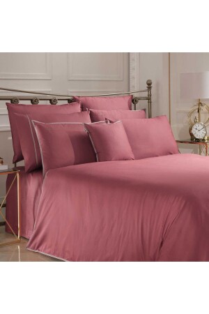 Sartoria Baumwollsatin King Size Bettwäsche-Set aus ägyptischer Baumwolle, Rosa V12 Sarev - 2