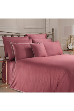 Sartoria Baumwollsatin King Size Bettwäsche-Set aus ägyptischer Baumwolle, Rosa V12 Sarev - 5