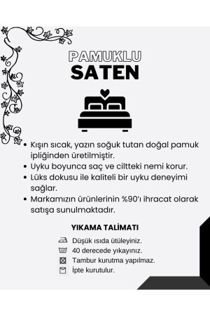 Saten Çift Kişilik Nevresim Takımı-mürdüm MÜRDÜM - 4