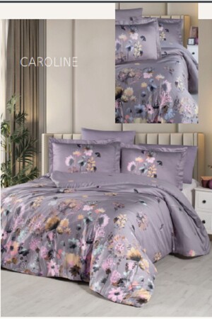 Satin-Bettbezug-Set für Doppelbett * Caroline Satin-Bettbezug-Set - 1