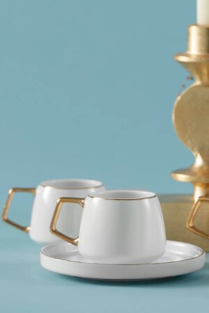 Saturn Set mit 6 Kaffeetassen 100 ml Gold - 4