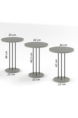 Satztisch Terra Silber Weiß TRR01 - 8