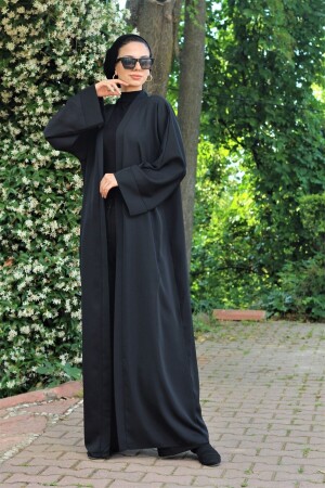 Schlichte schwarze Abaya - 4