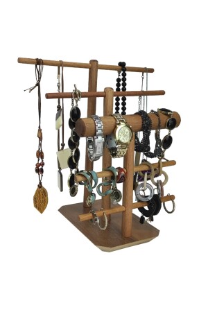 Schmuck-Organizer, Holz-Schmuckaufhänger, 35 cm, Schmuckständer. Halsketten-Armband-Aufhänger, Schmuck-Organizer TKS-6 - 1