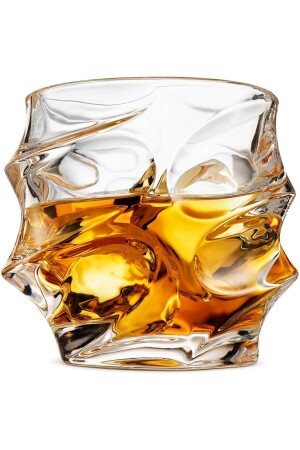 Schottisches handgefertigtes bleifreies Kristall-Whiskyglas, 300 ml Cocktail-Bourbon-Servierglas P462S9664 - 5