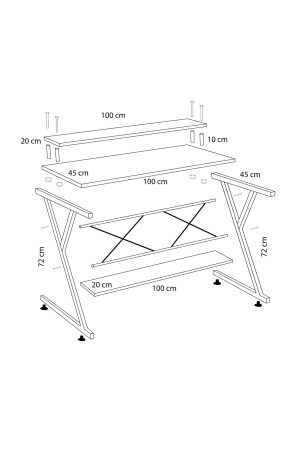 Schreibtisch-Gaming-Tisch - 5