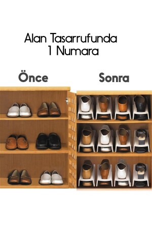 Schuhregal-Organizer, Schuhrampe spart Platz und organisiert - 4