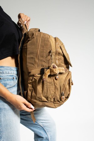 SCHULTASCHE MEGAGROßER RUCKSACK MIT MEHRFÄCHERN (MIT AFFE) - 6