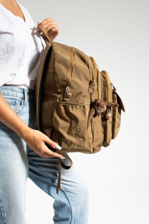 SCHULTASCHE NERZ MEGA GROSSER RUCKSACK MIT MEHRFÄCHERN (MIT AFFE) - 3