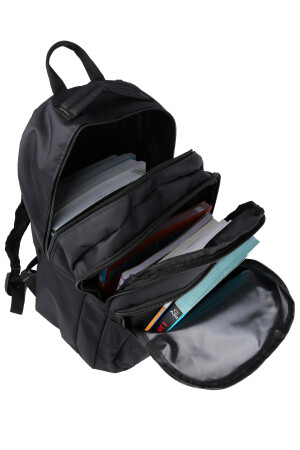 Schultasche + Stifthalter, wasserdicht, Mittelschultasche, weiterführende Schultasche, waschbar, Grau - 7