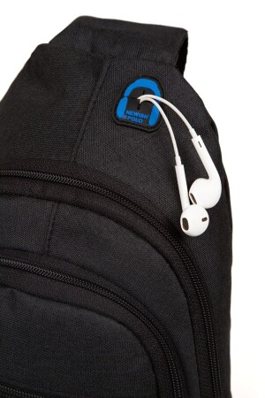 Schulter- und Hüfttasche aus Leinen mit Ohren und USB-Anschluss (17 x 28 cm) zeybags2033 - 4