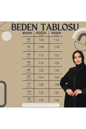 Schwarz gemusterte Abaya aus Medina-Seide - 4