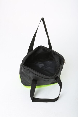 Schwarz-grüne Damen-Sport- und Reisetasche aus Polyestergewebe mit Reißverschluss, Schultergurt und Schuhfach MTBGWMSPOR - 7
