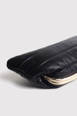 Schwarze aufblasbare Pouf-Clutch für Damen - 6