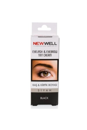 Schwarze Augenbrauen-Wimpernfarbe Schwarz 15 ml - 3