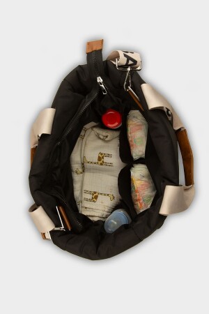 Schwarze Baby-Taschensäule, aufblasbare Mutter-Baby-Tasche M000008046 - 5