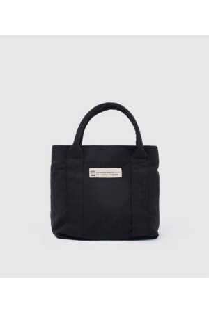 Schwarze Canvas-Tasche für Männer und Frauen, roher Stoff, Leinenstoff, Griff, Schulter, Briefträger, Schulmodelle, Reißverschluss, zwei Augen, TYC00552443910 - 1