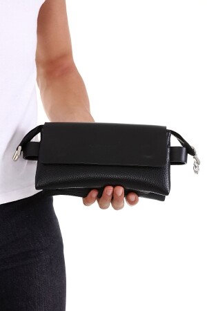 Schwarze Clutch-Handtasche für Herren - 5