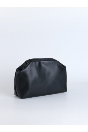 Schwarze Damen-Clutch-Handtasche aus Kunstleder HYBCD - 1