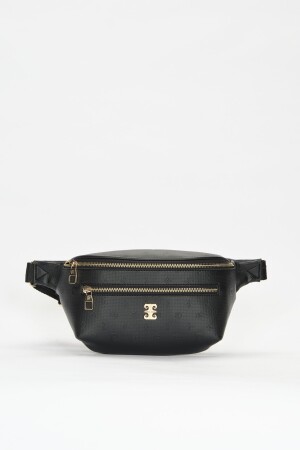 Schwarze Damen-Gürteltasche mit Aufdruck 05PO22Y1542 - 3