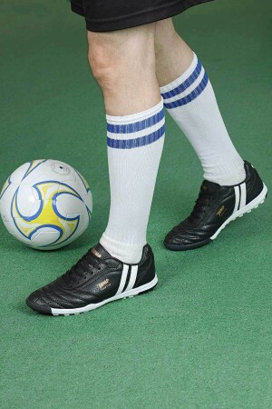 Schwarze Fußball-Kunstrasenplatzschuhe für Herren - 1