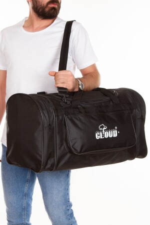 Schwarze Gepäcktasche Hand- und Umhängetasche Reisetasche Große Tasche 4-Fach-Tasche GRD0125 - 1