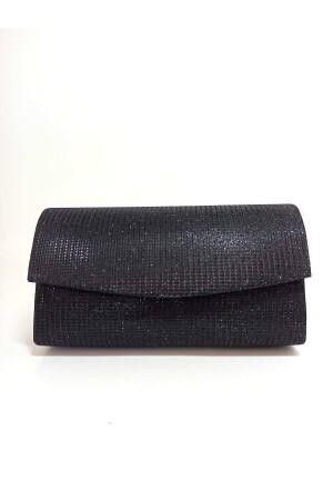 Schwarze glitzernde Mini-Abendtasche für Damen - 3