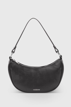 Schwarze Halbmondhandtasche für Damen 251 - 1