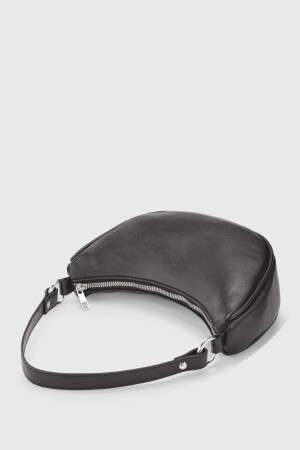 Schwarze Halbmondhandtasche für Damen 251 - 3