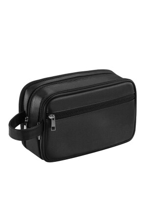 Schwarze Herren-Rasierset-Tasche – Herren-Kosmetikhandtasche - 4