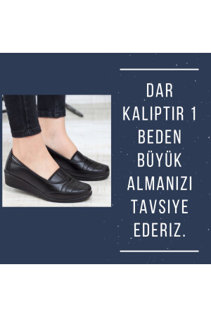 Schwarze klassische Schuhe für Damen, orthopädische Mutterschuhe, Mutterballerina-Schuhe, Damen-Freizeitschuhe - 2