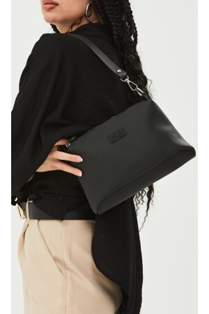 Schwarze Lacost-Stoffhandtasche mit 4 Fächern für Damen Hola4000 - 3