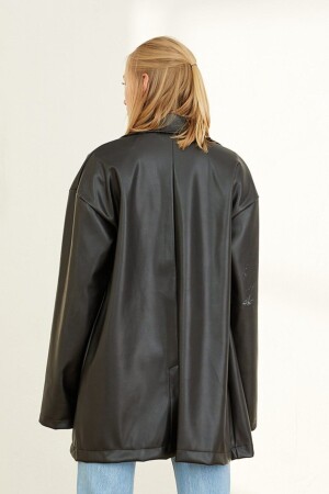 Schwarze Lederjacke - 6