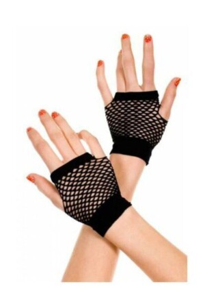 Schwarze Mesh-Handschuhe - 4