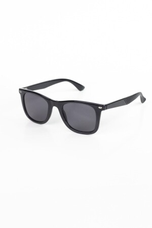 Schwarze polarisierte Unisex-Sonnenbrille Lunoxman - 2