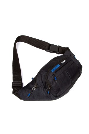 Schwarze Schulter- und Hüfttasche zum Umhängen mit wasserdichtem Kopfhörerausgang zey812bags - 5