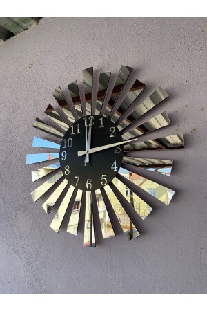 Schwarze silberne verspiegelte Plexiglas-Klaviermodellnummer Home Gift-Wanduhr aasaat202 - 1