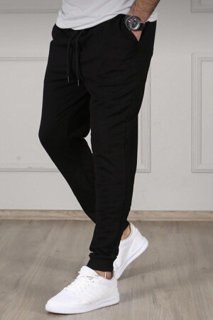 Schwarze Slim-Fit-Jogger-Jogginghose für Herren - 1