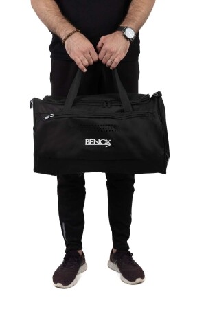 Schwarze Sport- und Reisetasche mit Schuhfach - 3