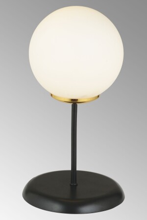 Schwarze Tischlampe, weißer Glop-Glas-Luxus-Kronleuchter AK000405 - 5