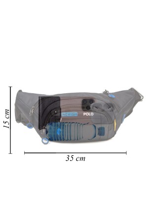 Schwarze Unisex wasserdichte Kopfhörer-Auslass-Kreuzgurt-Schulter-Sport-Hüfttasche für tägliches Wandern im Freien 802 - 5
