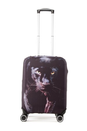 Schwarzer Leoparden-Gepäckbezug in Handgepäckgröße BAGZY-STYLE-CABIN-COVER - 1