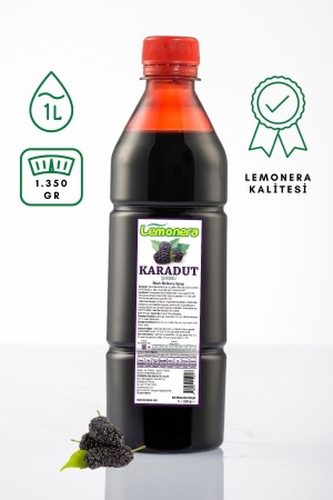 Schwarzer Maulbeersirup 1 lt. Konzentriertes Getränk mit schwarzem Maulbeergeschmack karadut1lt - 2