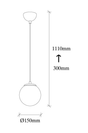 Schwarzer moderner Kronleuchter Lola mit weißem Glas und Chromdetails eys-lola - 6