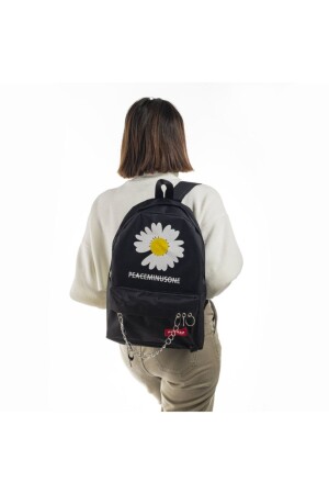 Schwarzer Rucksack mit Daisy Chain 2020044 - 1