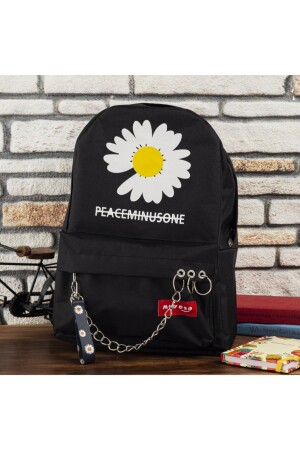 Schwarzer Rucksack mit Daisy Chain 2020044 - 5