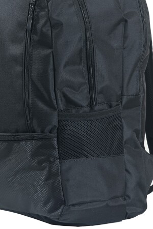 Schwarzer Rucksack, Unisex-Sporttasche und Tagestasche - 6